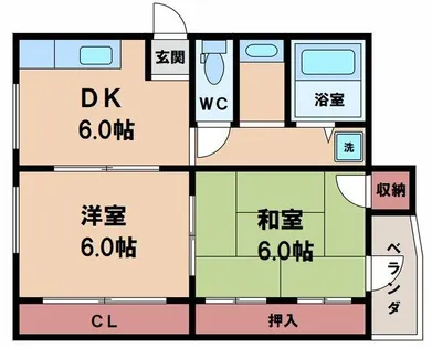 Rinon天王寺北【6階】の間取り