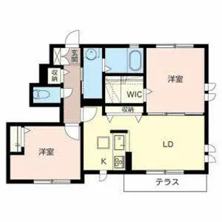 ハイマート野中【0101号室】の間取り