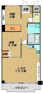 ヴィンテージコート須磨山手【2階】の間取り