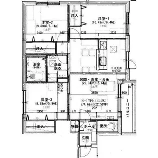サンアイローヤル19【302号室】の間取り