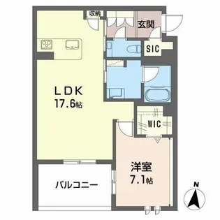 エスポワ ルミエール【0103号室】の間取り