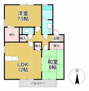 メルベーユ・ドミールA棟【2階】の間取り