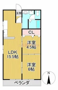 REステートビル【405号室】の間取り