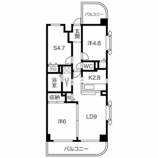 フェリーチェ【102号室】の間取り