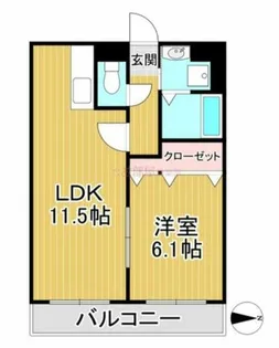 桜レジデンシャル【3階】の間取り