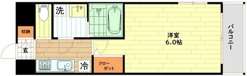 JMFレジデンス海老江【6階】の間取り