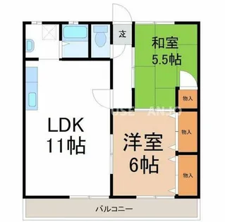 マンション久保田【304号室】の間取り