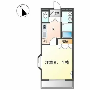 フローラルメゾン横山【1階】の間取り