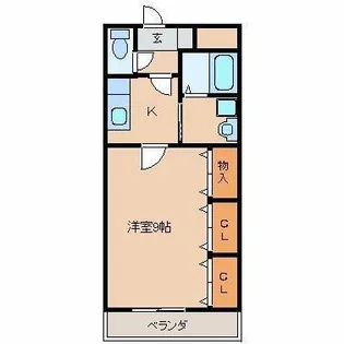アーバンエル【405号室】の間取り