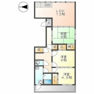 鈴富ビル【3F号室】の間取り