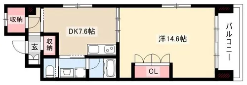 モンレーヴ千種【1階】の間取り