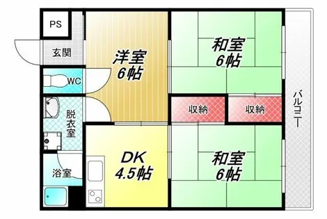 三上マンション【2階】の間取り