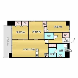 S-RESIDENCE天満橋ar【14階】の間取り