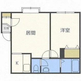 曙1条レモンハイツ【3階】の間取り