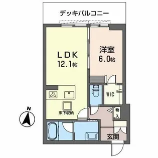 シャーメゾンFUJIMOTOII【0101号室】の間取り