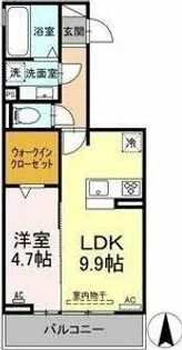 シャルマン高畑【302号室】の間取り