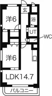 グレーシア上脇【1階】の間取り