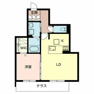 アトリエール エイチ【0101号室】の間取り