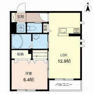 ベル・フルール【0201号室】の間取り