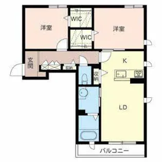 シャーメゾン レグルス【0206号室】の間取り