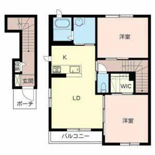 アルカディアコートII【B201号室】の間取り