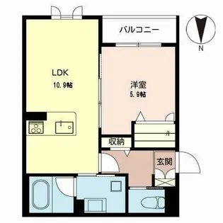 リラフォート藤森【0205号室】の間取り