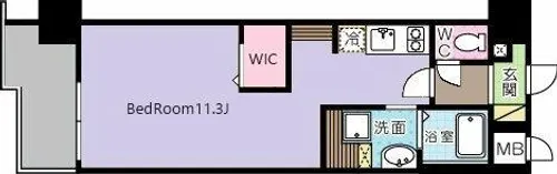 コンダクトレジデンスKONYA【6階】の間取り