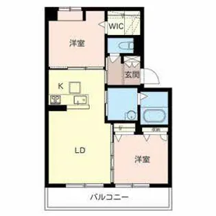 シャーメゾン三津屋南【0106号室】の間取り