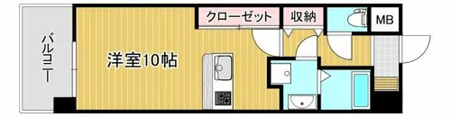 ギャラクシーヴィーラブライト【9階】の間取り