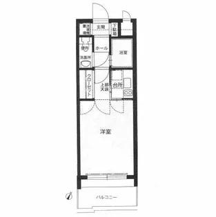 エステート・モア・天神STUDIO【15階】の間取り
