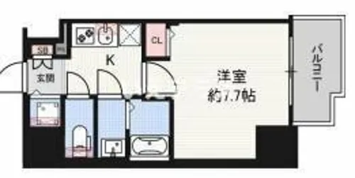 レジデンス神戸レガーロ【4階】の間取り