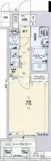 ピアグレース神戸【6階】の間取り