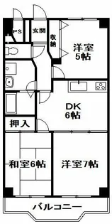 エバーモア北神戸【4階】の間取り