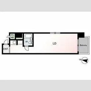 ネオハイツ天神【10階】の間取り