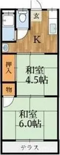 園田ハイム【1階】の間取り