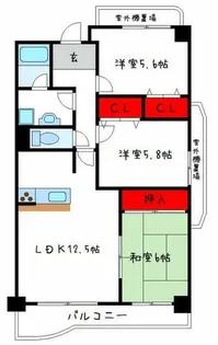 グランリジェール【2階】の間取り