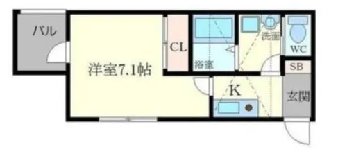 大阪府池田市豊島北2丁目【アパート】の間取り