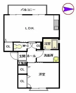 エミナンス寺島【A0202号室】の間取り