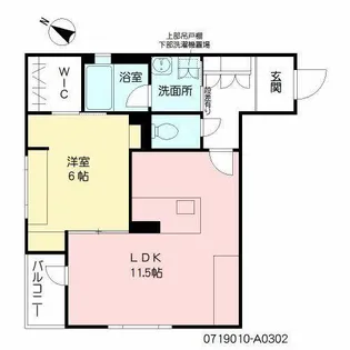 Le 日赤前【A0302号室】の間取り