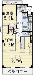 ボナール【3階】の間取り