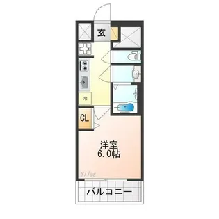 プレサンス大津京町ベルリーヴァ【11階】の間取り