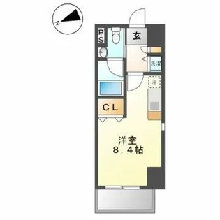 リヴシティ栄【6階】の間取り