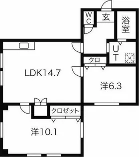 三洋ビル【5階】の間取り