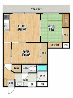 コーポ柏原【1階】の間取り