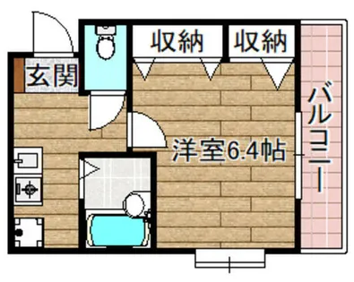 カワセマンション【1階】の間取り