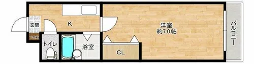 新都マンション【1階】の間取り