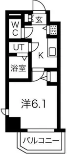 プレサンス上町台クレスト【14階】の間取り