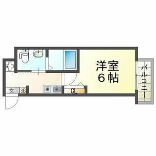 SWISS立花【4階】の間取り