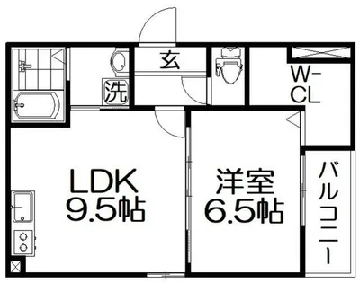 フジパレス上神田Ⅲ番館【1階】の間取り