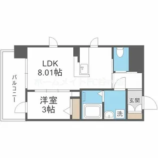 Live Flat塚本新北野【2階】の間取り